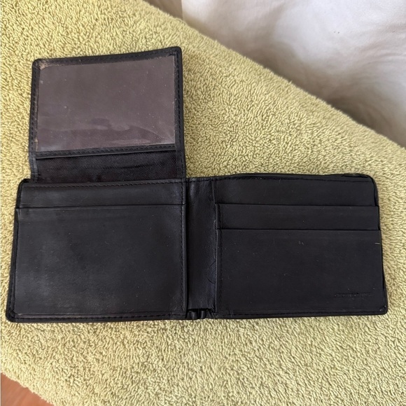 Black Leather Bifold Mens Wallet ~ Super Soft and Thin - Picture 8 of 8